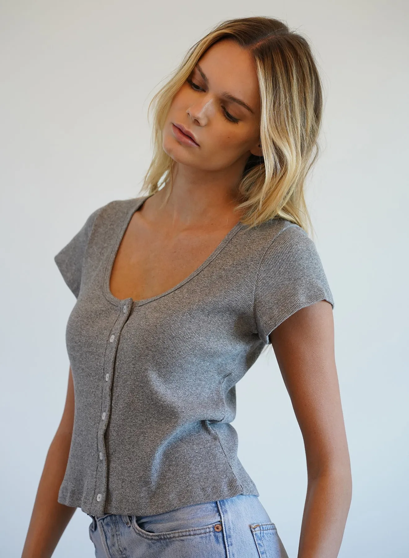 LNA - Doheny Tee - Heather Grey