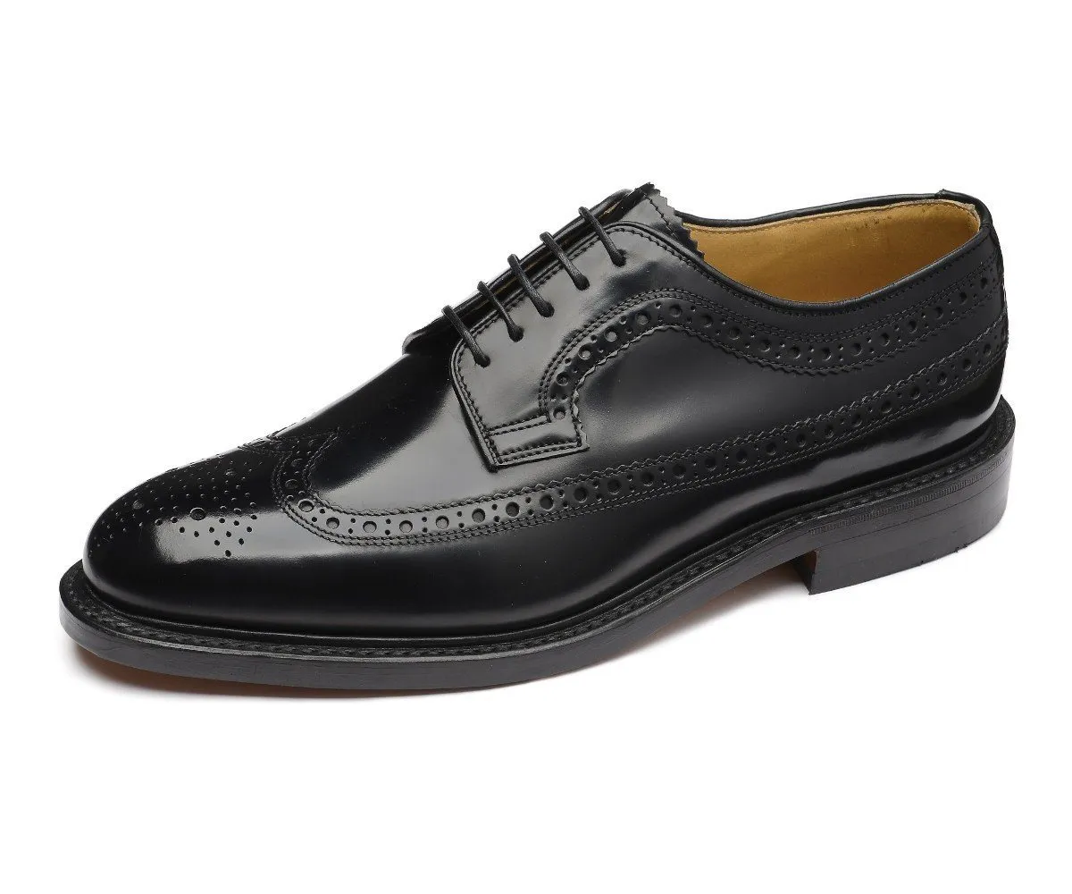 LOAKE Sovereign Classic Brogue Shoe - Black