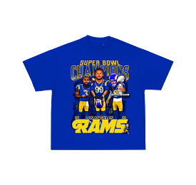 Los Angeles Rams Champions Royal Blue Limited Tee