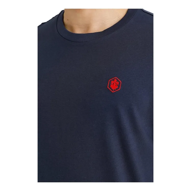 Lumberjack 603 TEES  T-SHIRT BASIC SMALL LOGO Navy