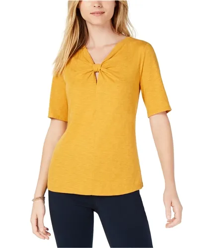 Maison Jules Womens Twisted Basic T-Shirt