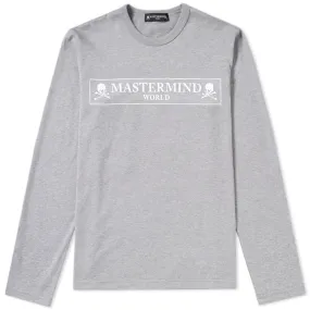 MASTERMIND WORLD Long Sleeve Box Logo TeeTop Grey