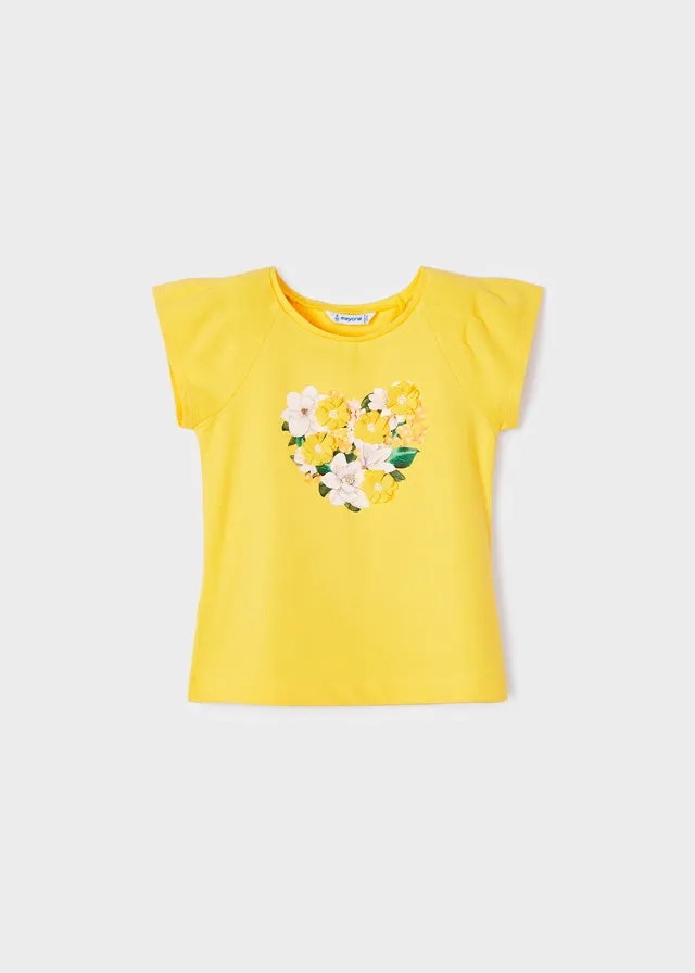 Mayoral S/s t-shirt for girl - Mimosa