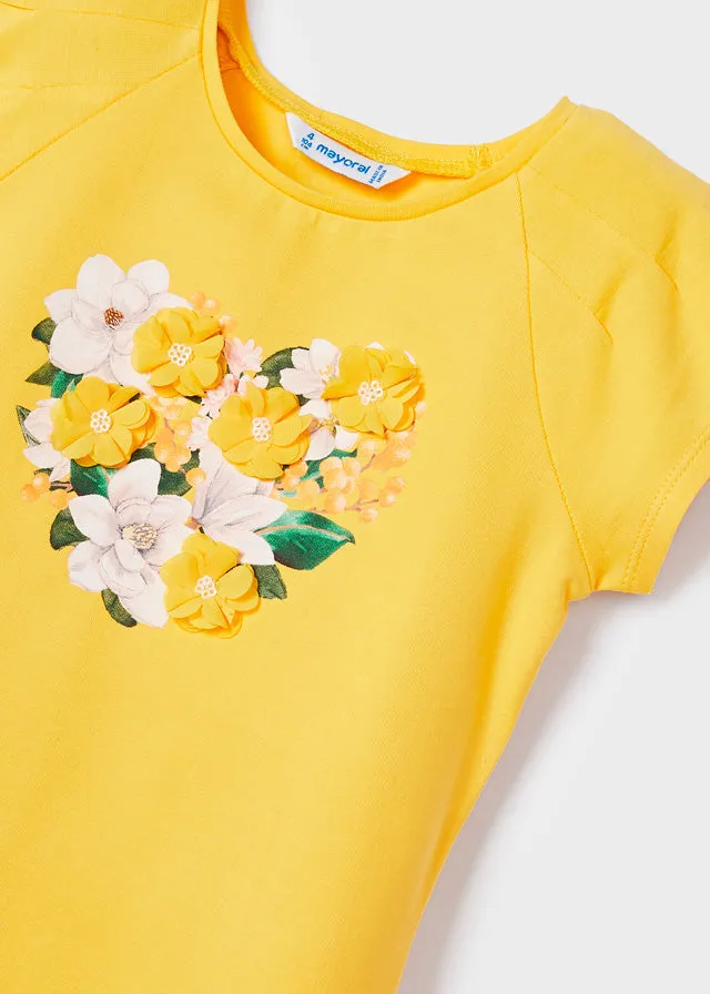 Mayoral S/s t-shirt for girl - Mimosa