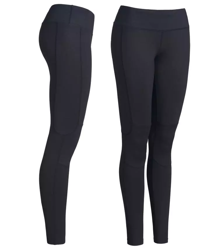 Mid-Rise Flow Full Length Leggings Black