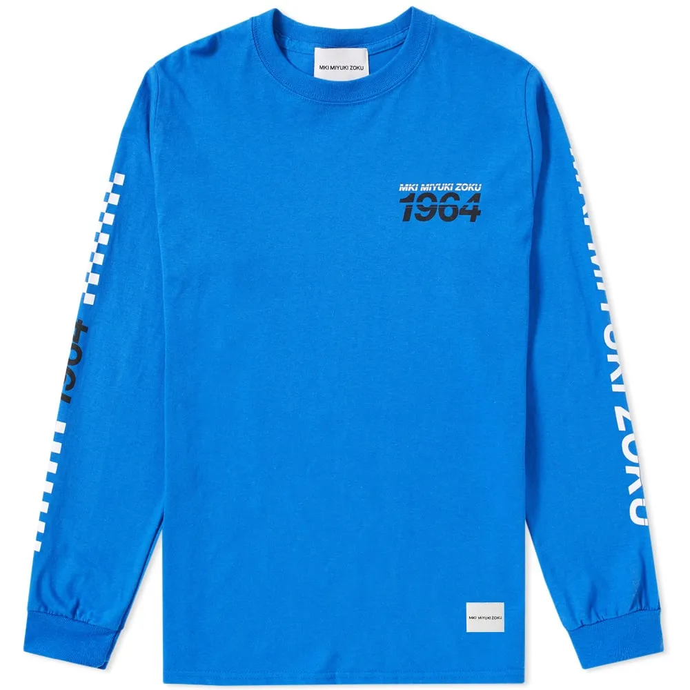 MKI Long Sleeve Racing TeeBlue