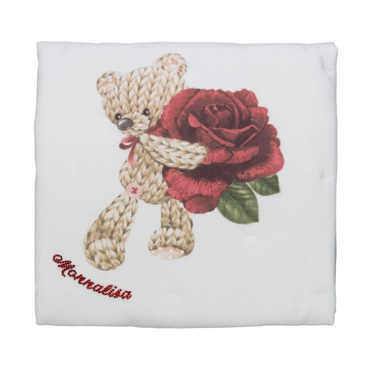 Monnalisa Baby Girls Teddy Bear Blanket