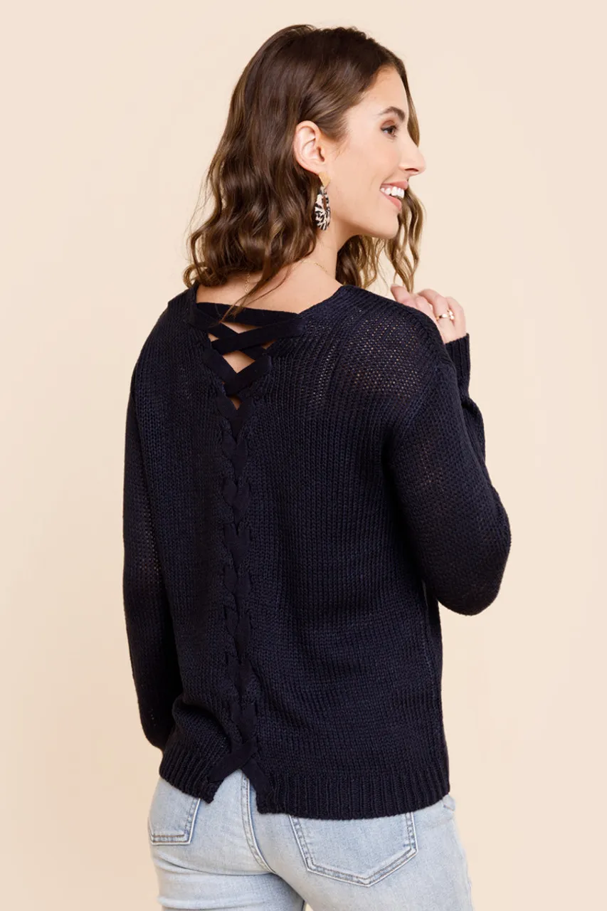 Nick Lattice Back Sweater