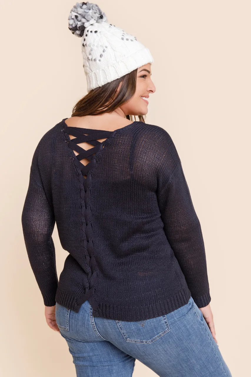 Nick Lattice Back Sweater