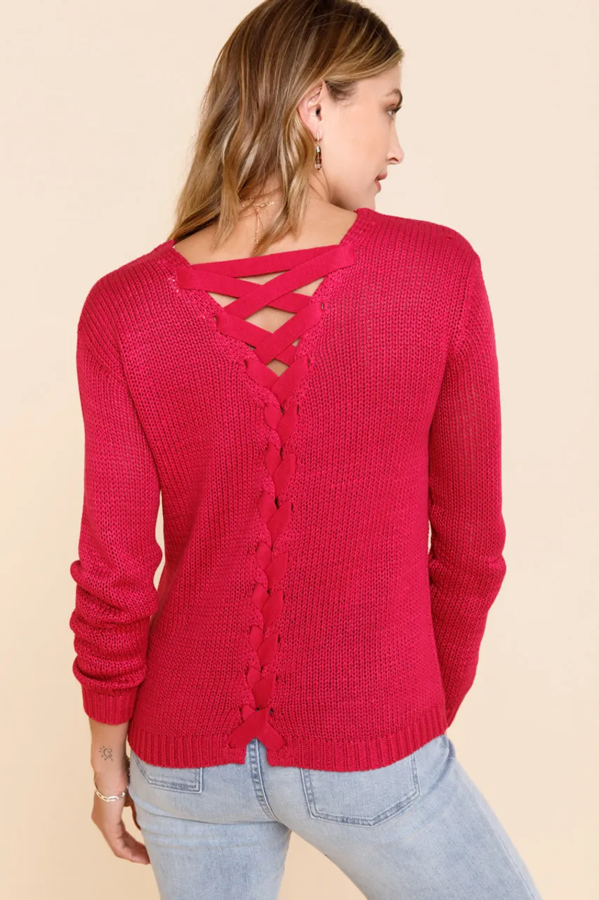 Nick Lattice Back Sweater