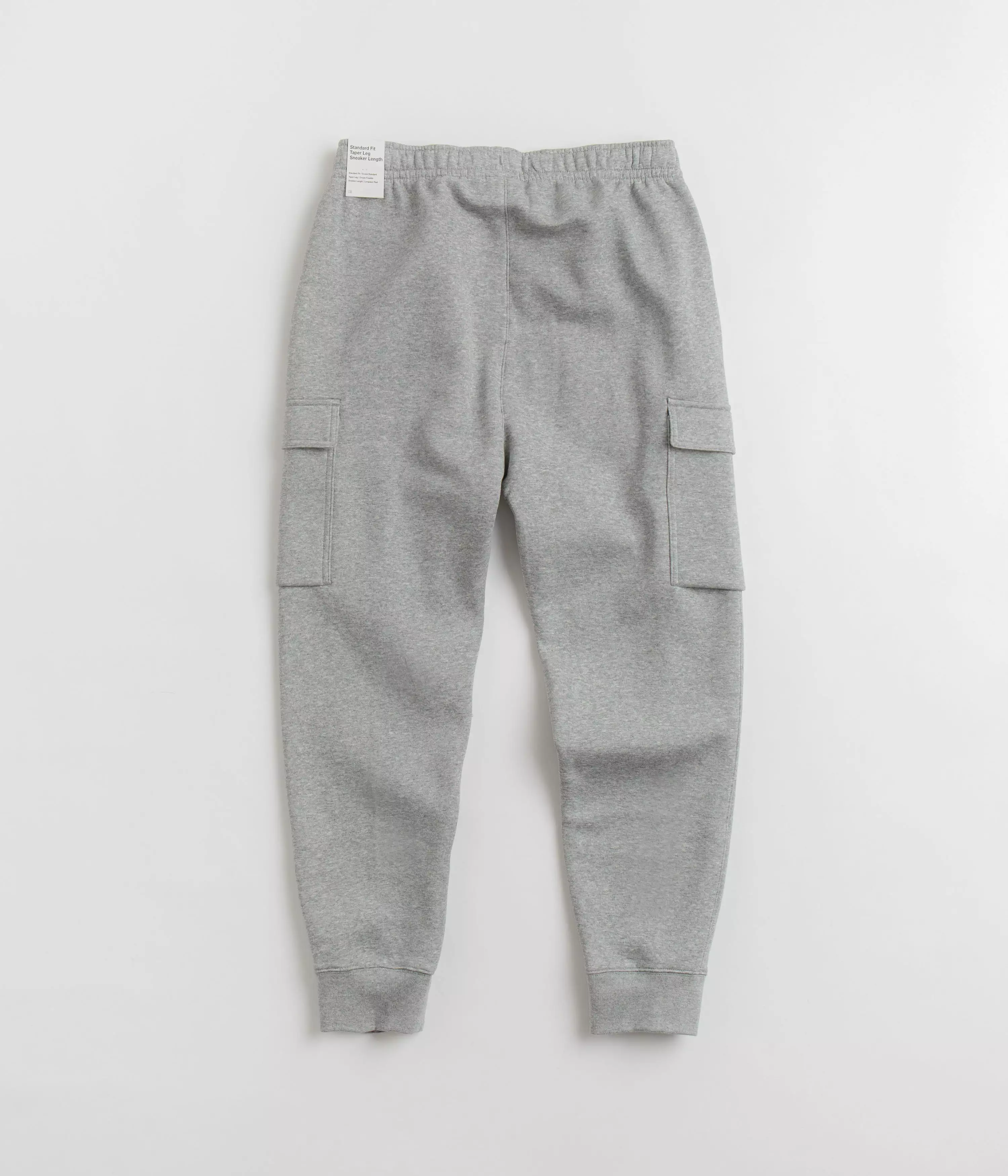 Nike Club Fleece Cargo Joggers - Dark Grey Heather / Matte Silver / White