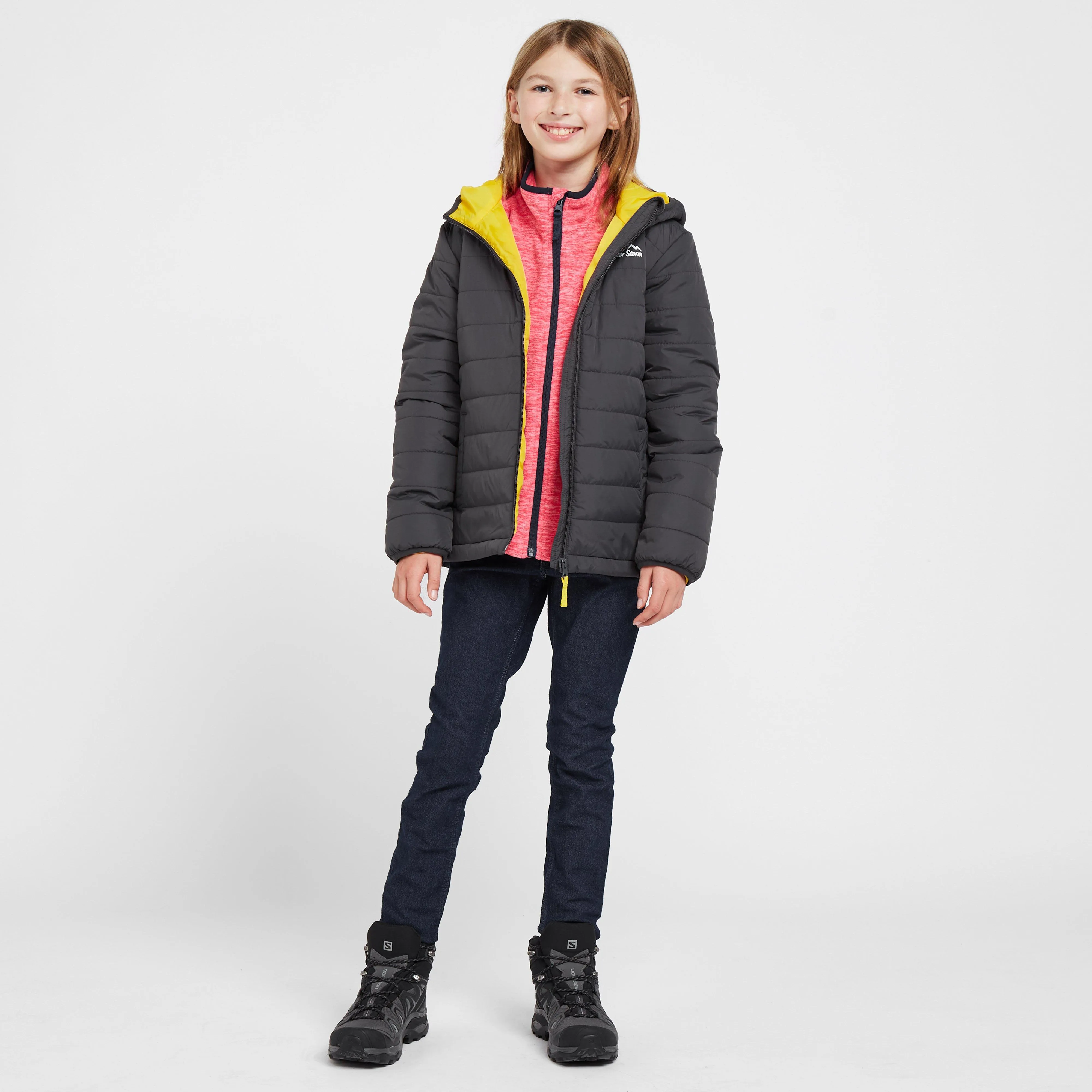 Peter Storm Kids Blisco II Hooded Jacket Grey | Millets