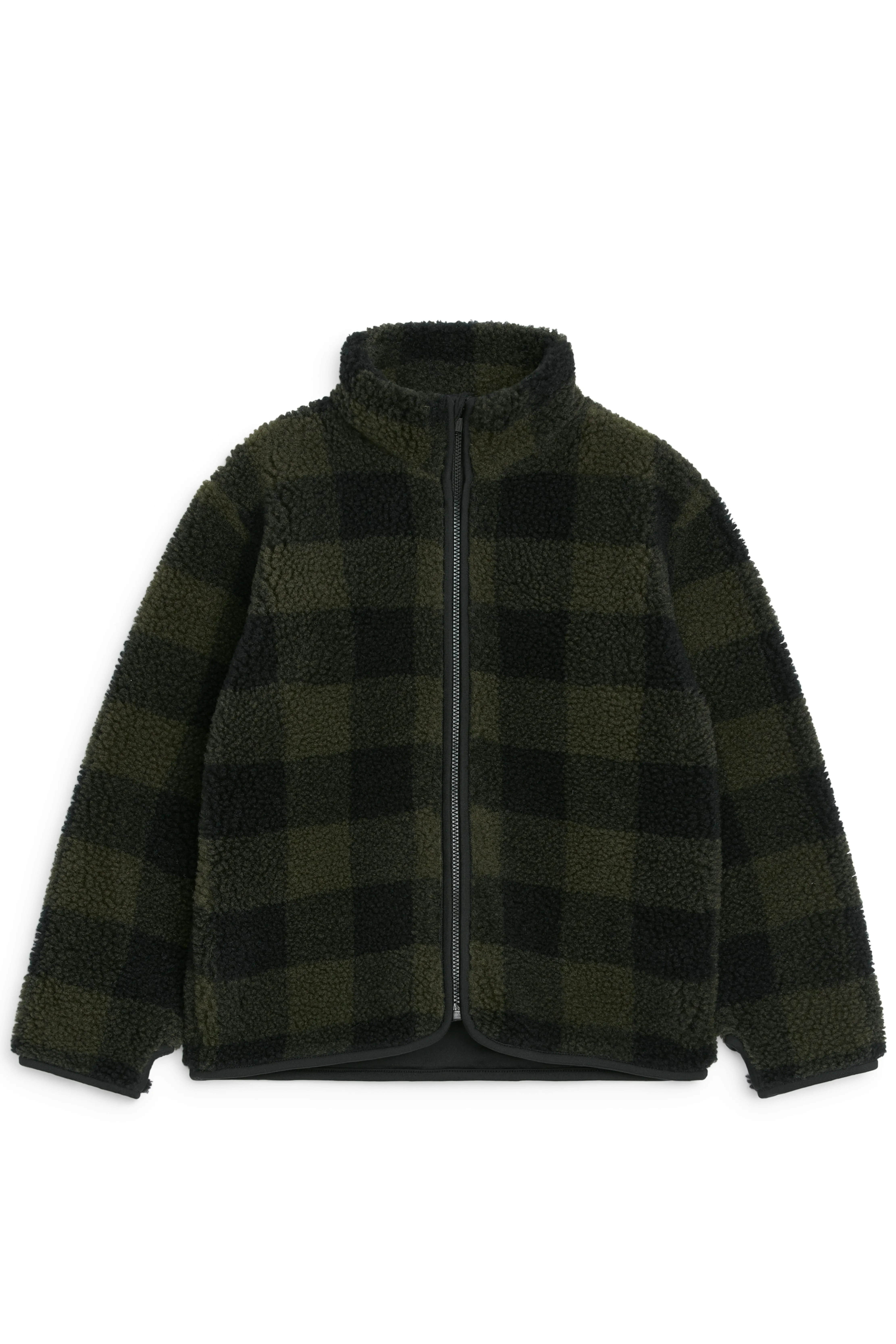 Pile Jacket - Long sleeve - Regular length - Khaki Green - Kids | H&M GB