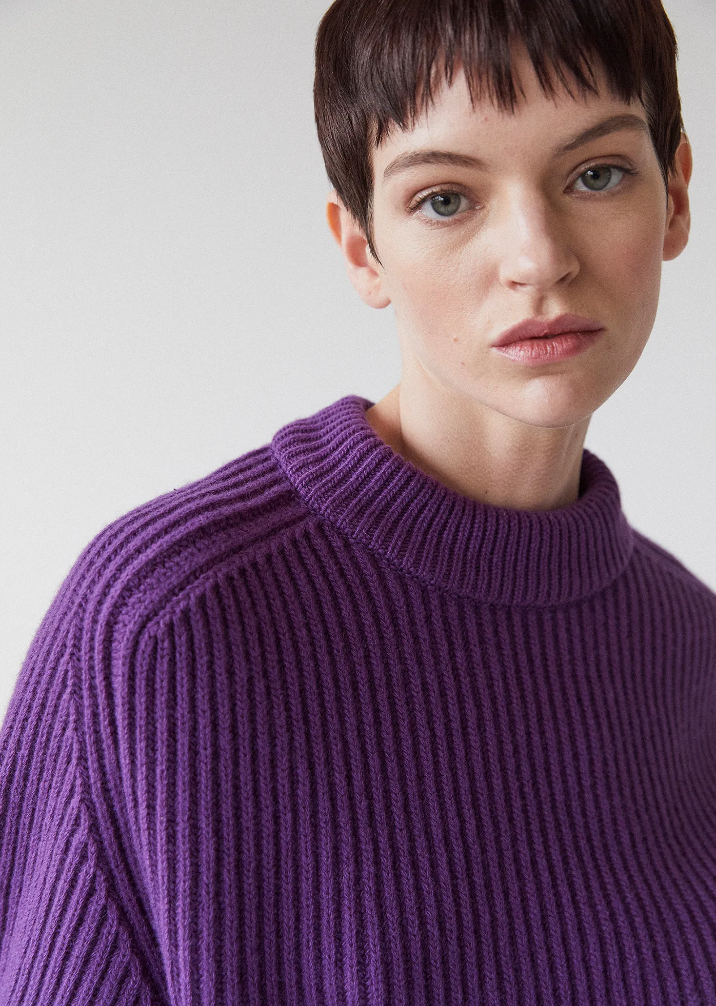 Purple Rain Wool Sweater