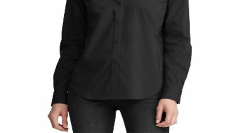 Ralph Lauren Women's Cotton Blend Shirt Black Size X-Large