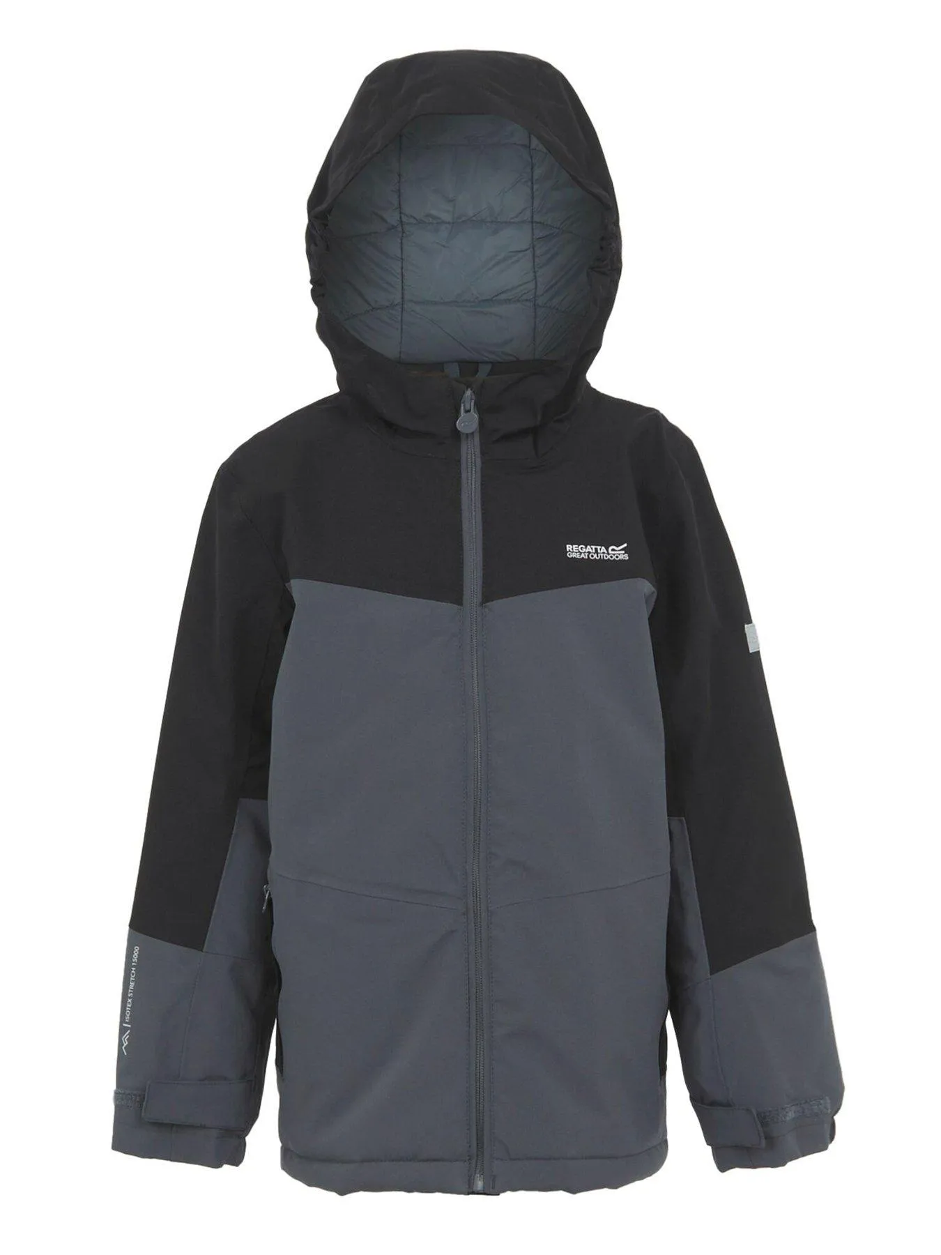 Regatta Kids Junior Highton V Padded Waterproof Insulated Jacket-grey