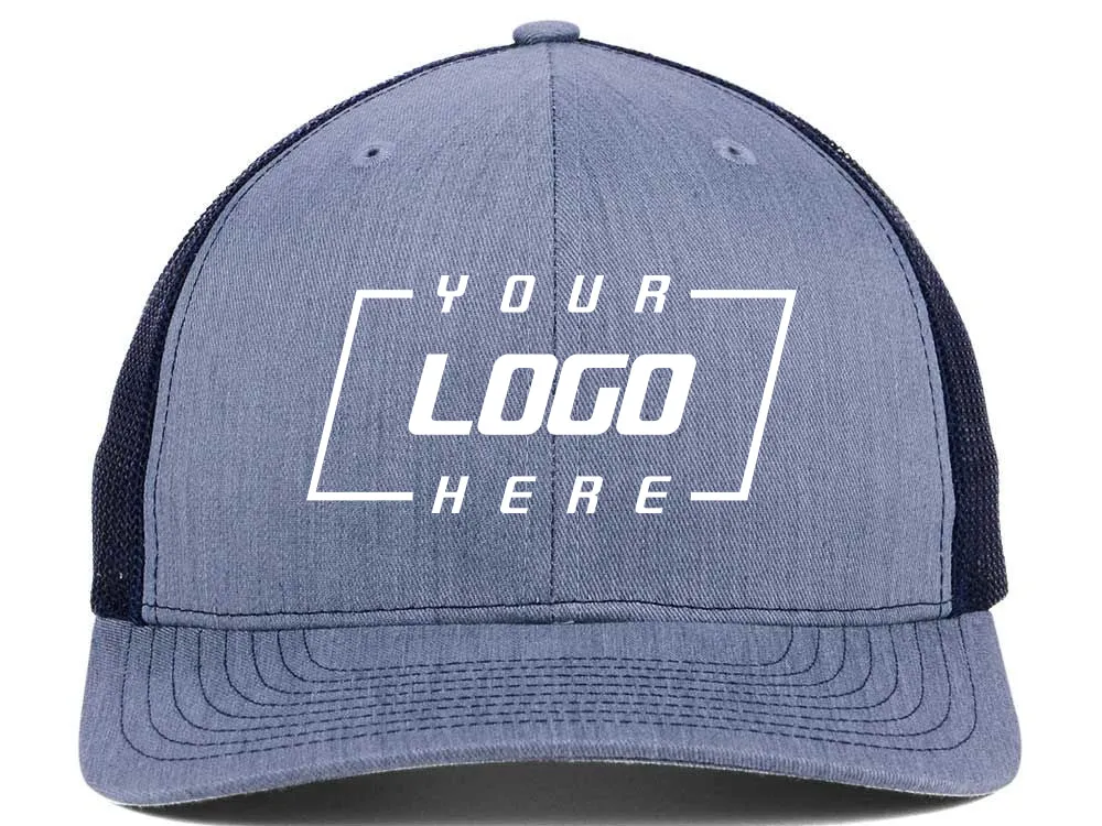 Richardson 112 Trucker - Heather Grey/Navy