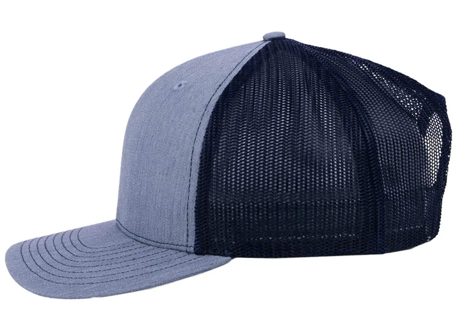 Richardson 112 Trucker - Heather Grey/Navy