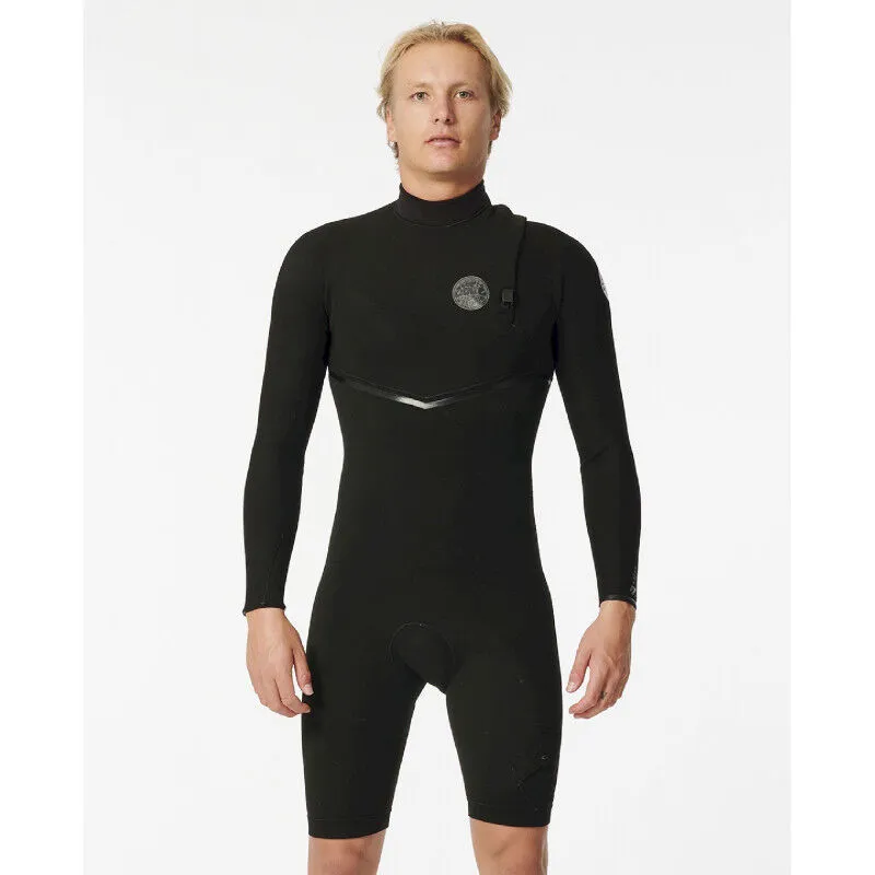 Rip Curl  E Bomb 2/2 mm Zip Free Long Sleeve Springsuit - Mute da surf - Uomo