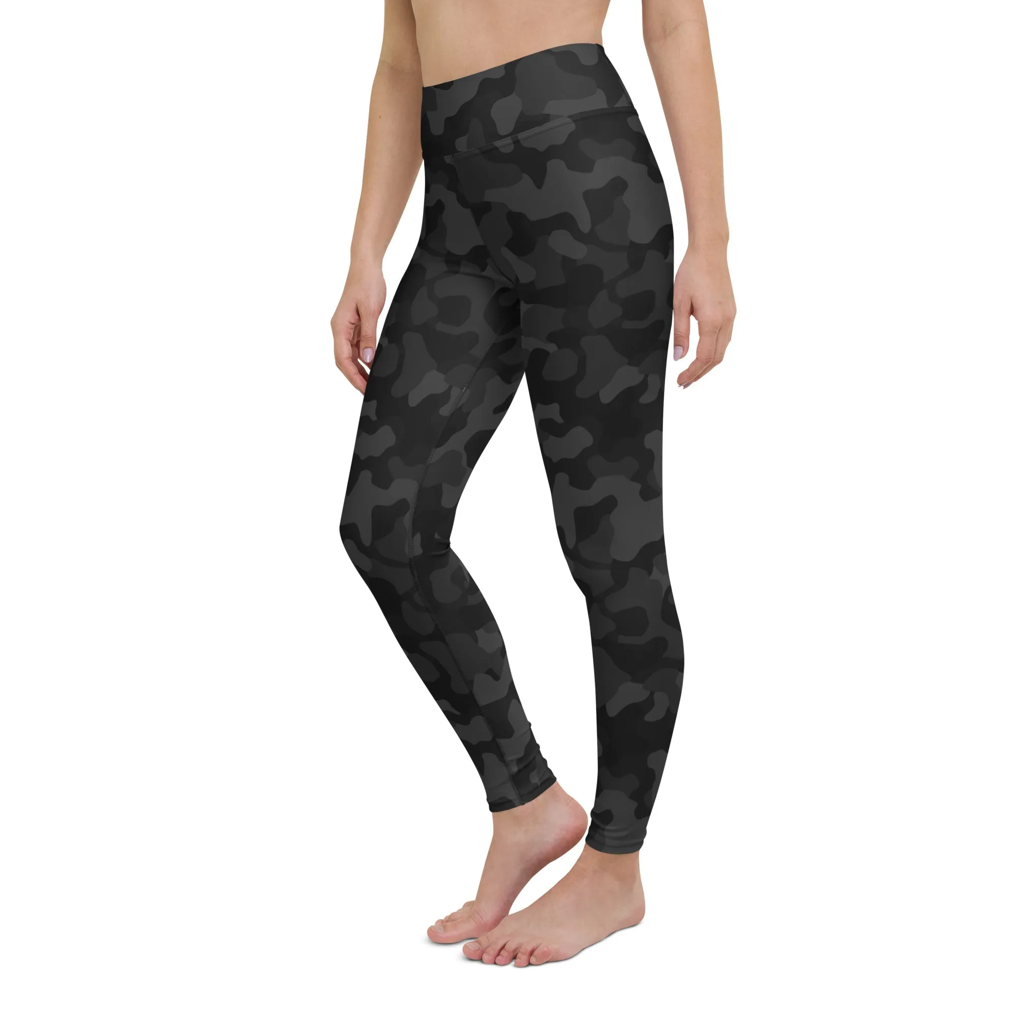 Rise & Shine Leggings – Black Camo