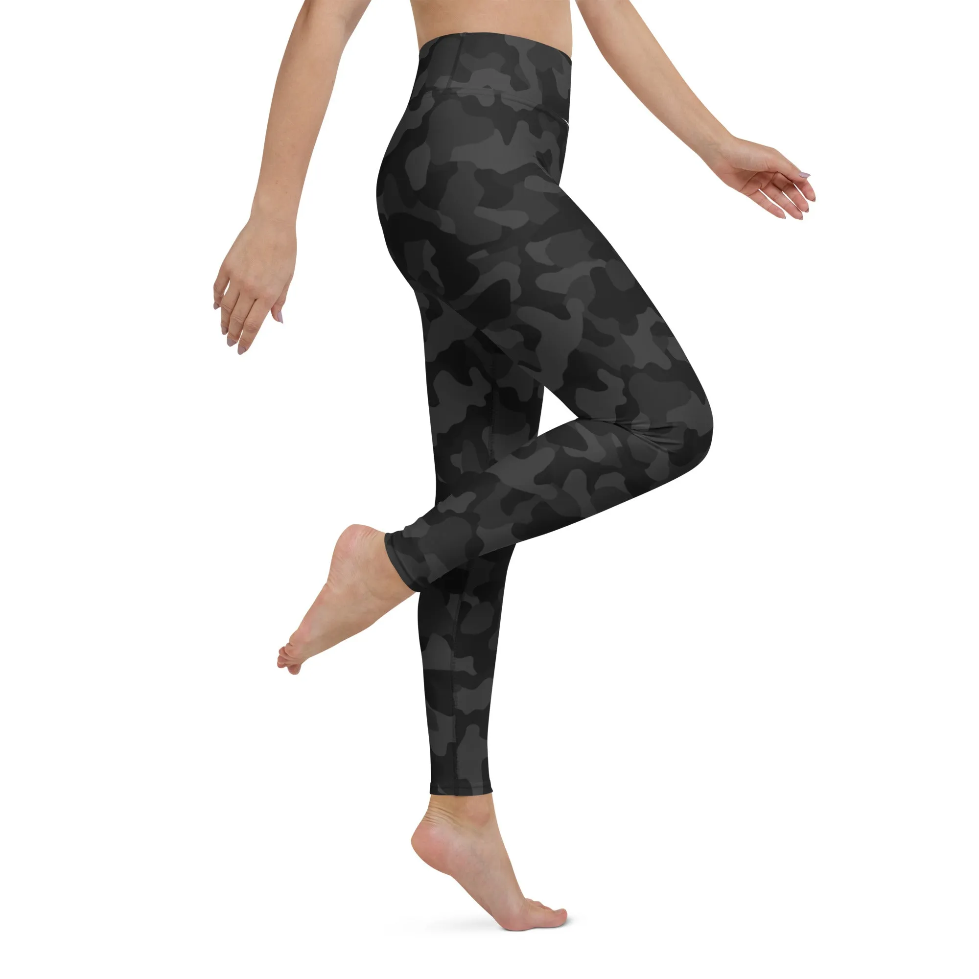 Rise & Shine Leggings – Black Camo