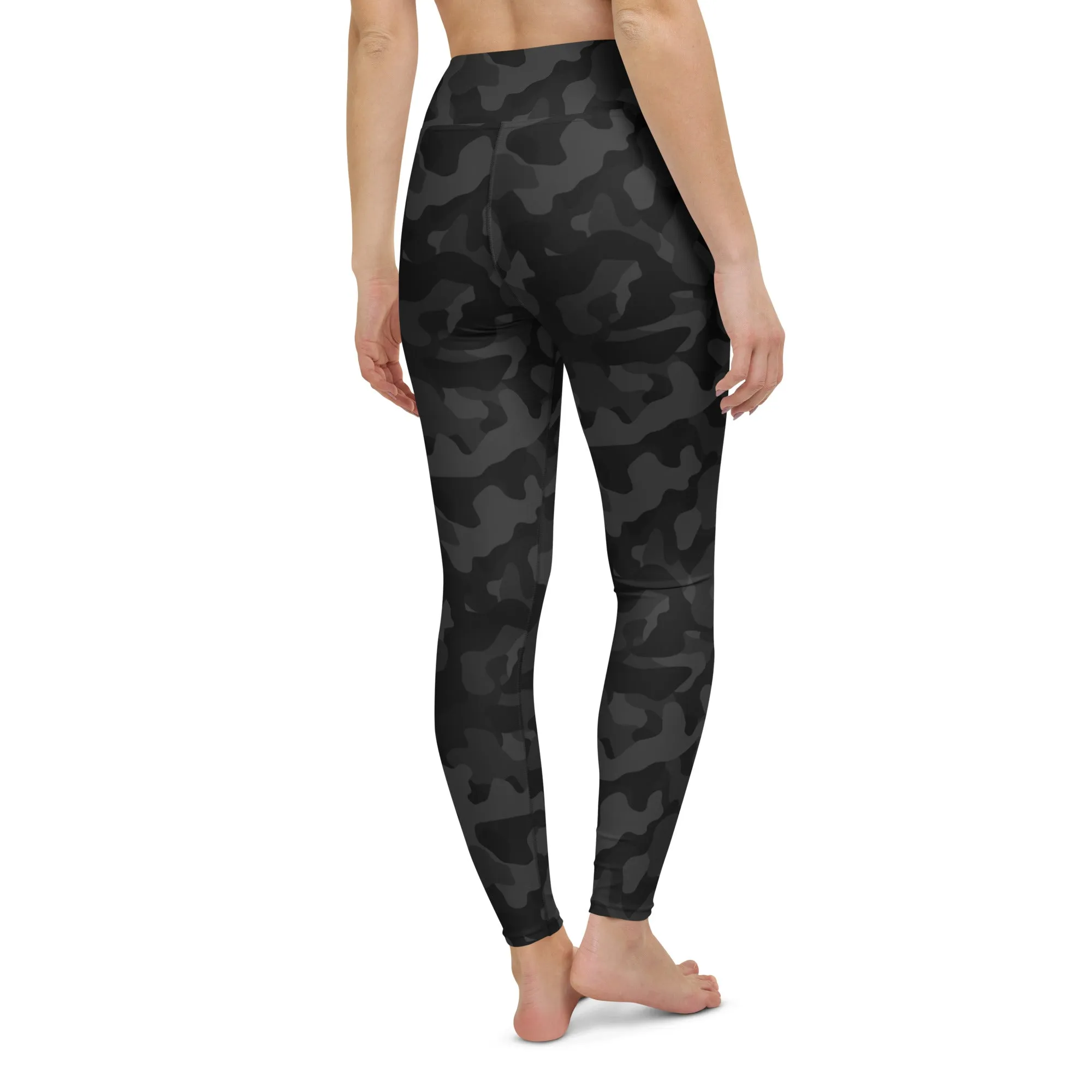 Rise & Shine Leggings – Black Camo