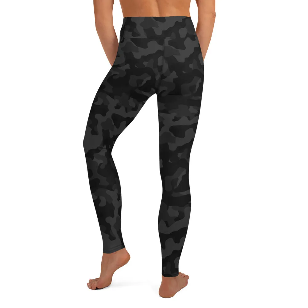 Rise & Shine Leggings – Black Camo