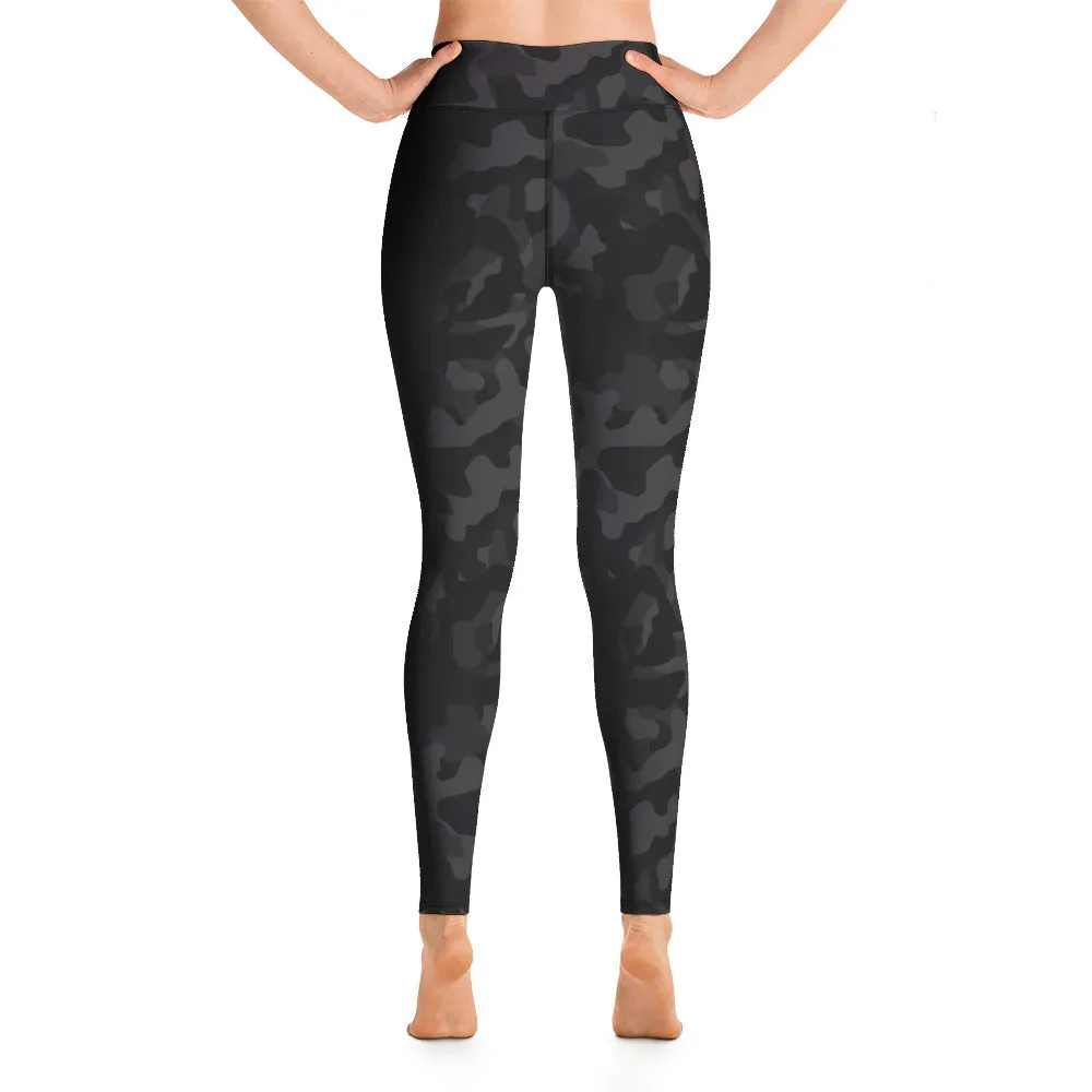 Rise & Shine Leggings – Black Camo