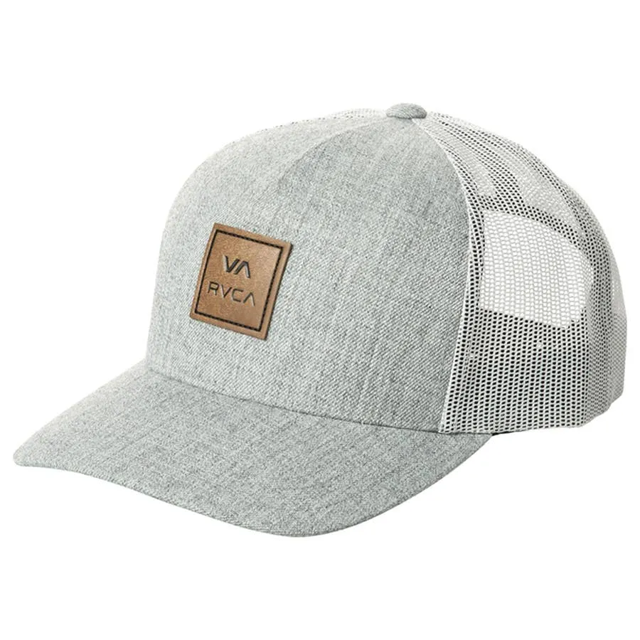 RVCA Men's VA ATW Curved Brim Trucker Cap - Heather Grey