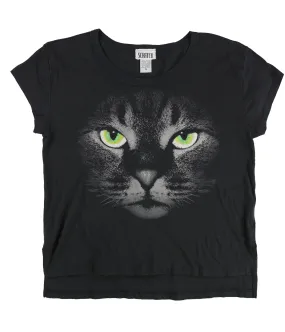 Scratch Womens Cat Graphic T-Shirt