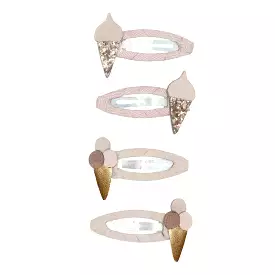 Sparkly Ice Cream Cone Hair Clip