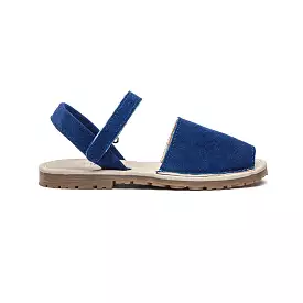 Suede Sandals in Royal Blue