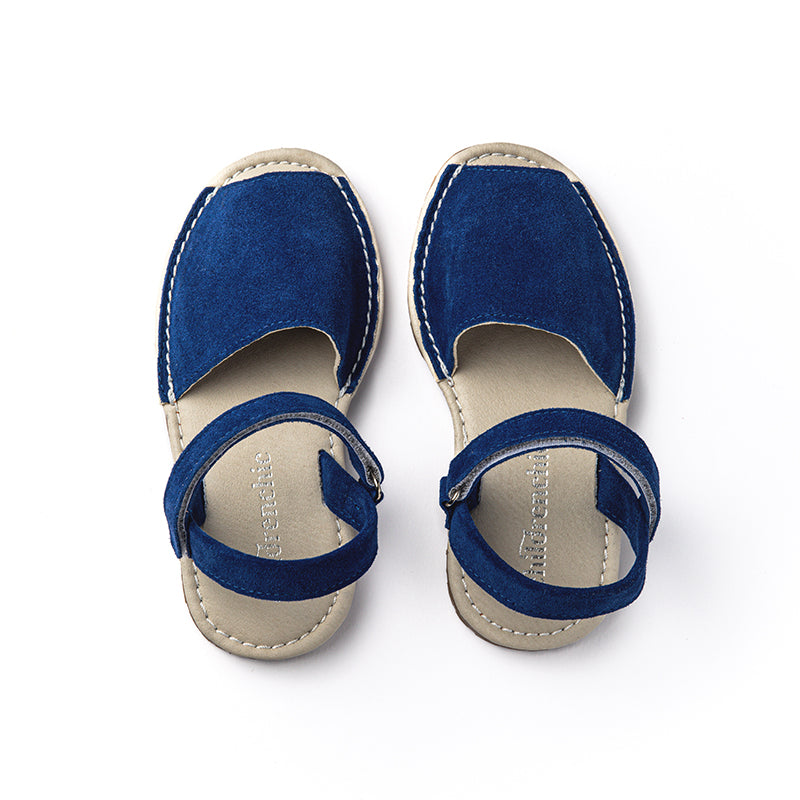 Suede Sandals in Royal Blue