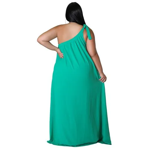 Swing Dress Casual Commute Sleeveless Solid Color Maxi Long Dress Daily