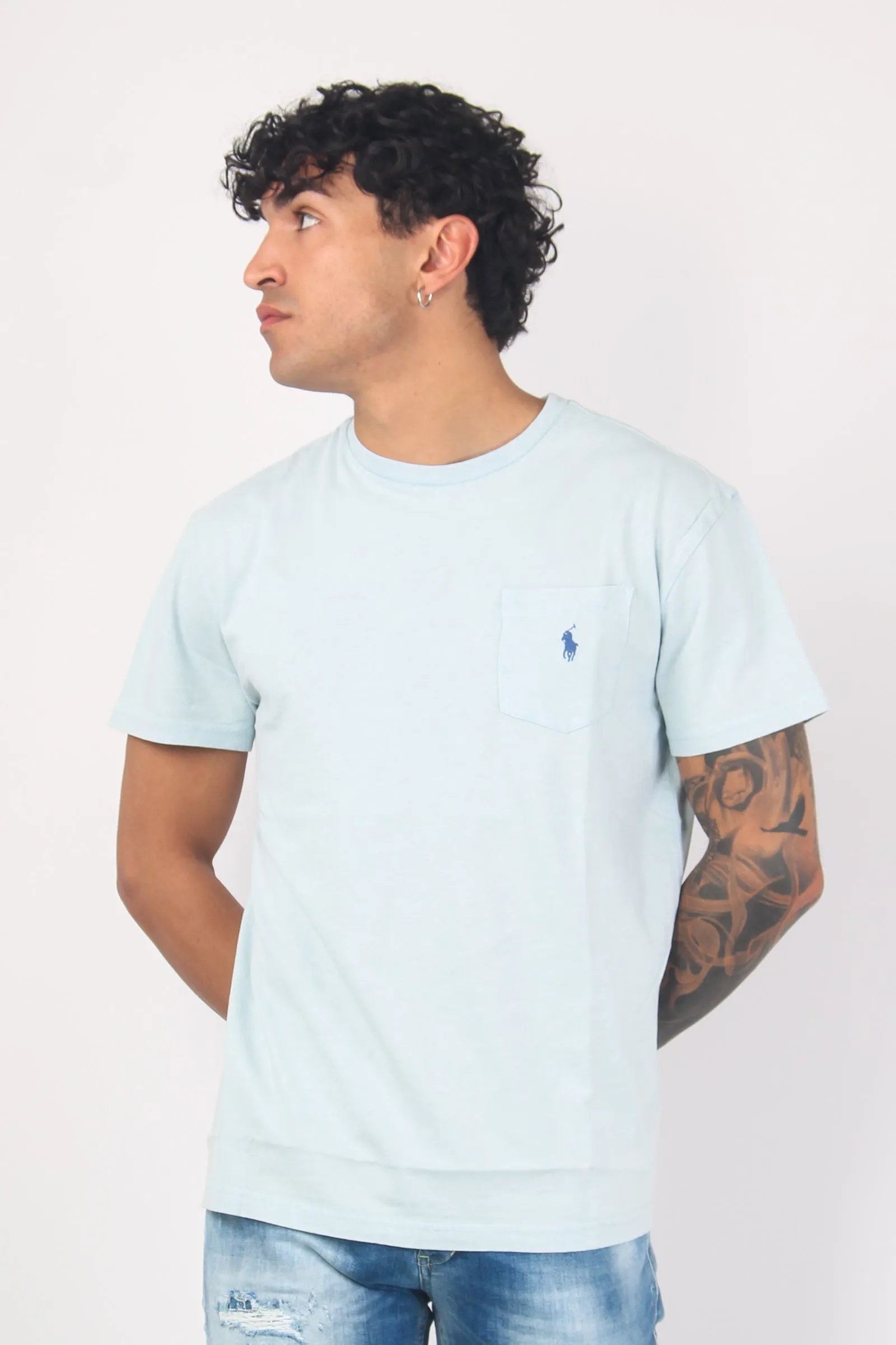 T-shirt Misto Lino Taschino Apline Blue