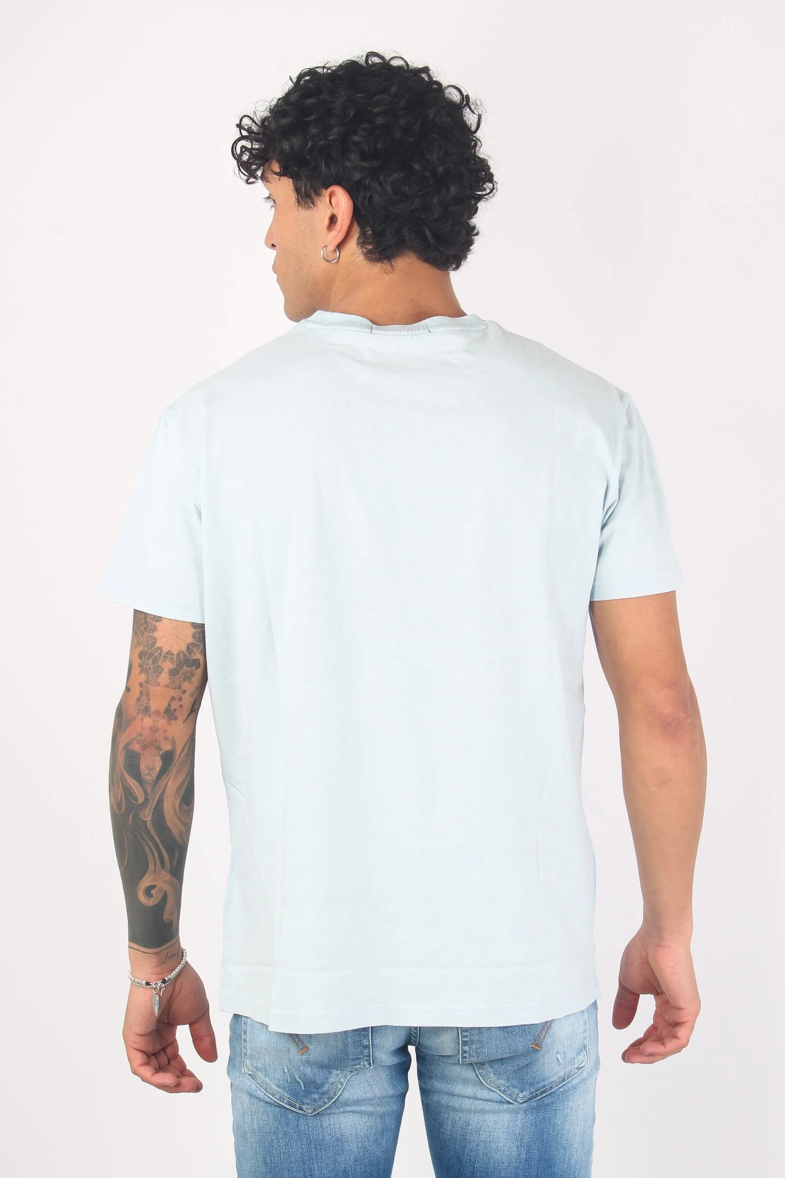 T-shirt Misto Lino Taschino Apline Blue