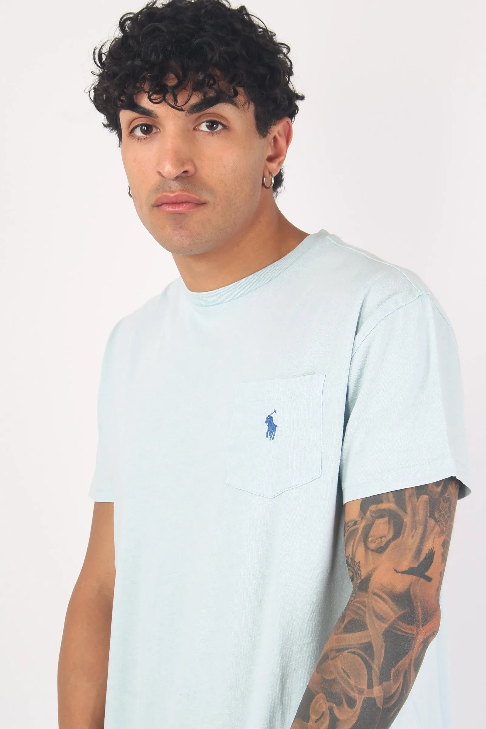 T-shirt Misto Lino Taschino Apline Blue