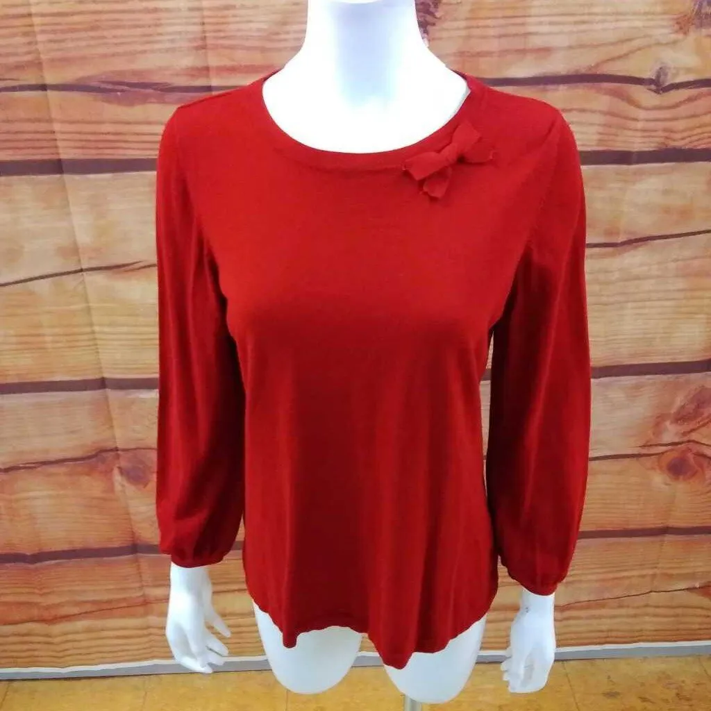 TALBOTS RED SWEATER SIZE SMALL