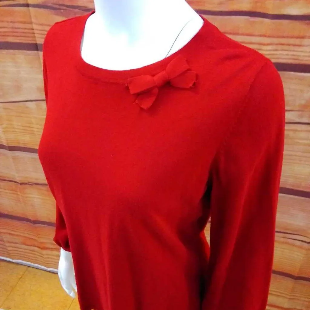 TALBOTS RED SWEATER SIZE SMALL