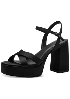 Tamaris Dolly 70's Plateau Sandalen Pumps Black