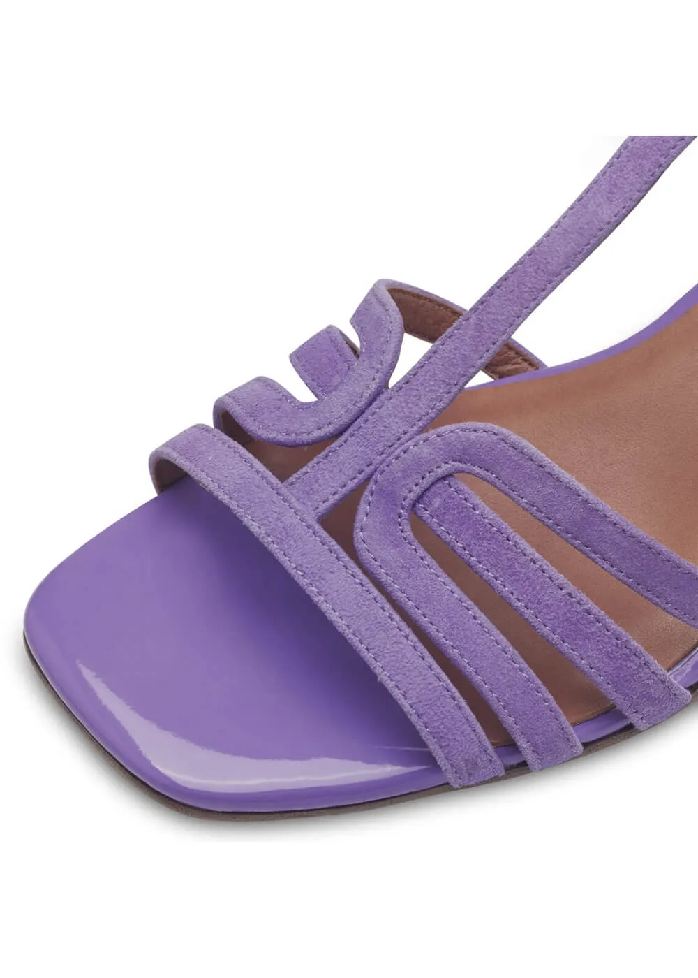 Tamaris Jane Leather 60's Sandals Pumps Light Purple