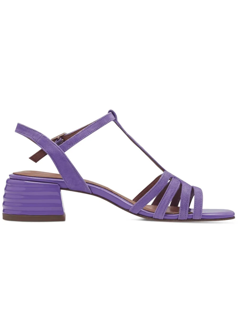 Tamaris Jane Leather 60's Sandals Pumps Light Purple