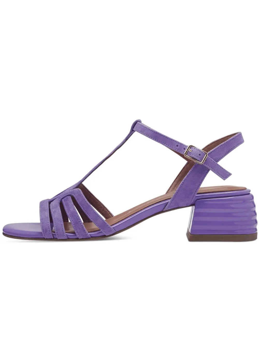 Tamaris Jane Leather 60's Sandals Pumps Light Purple