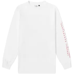 The National Skateboard Co. Long Sleeve Hook Up T-ShirtWhite