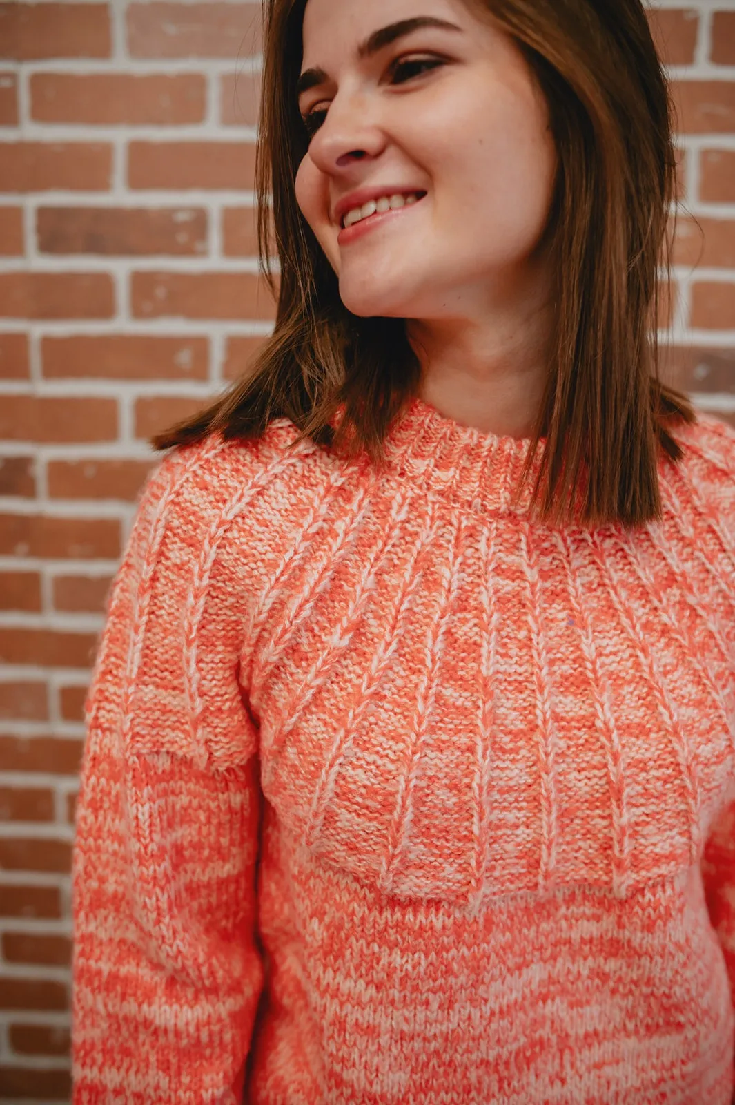 The Poet Coral Sweater