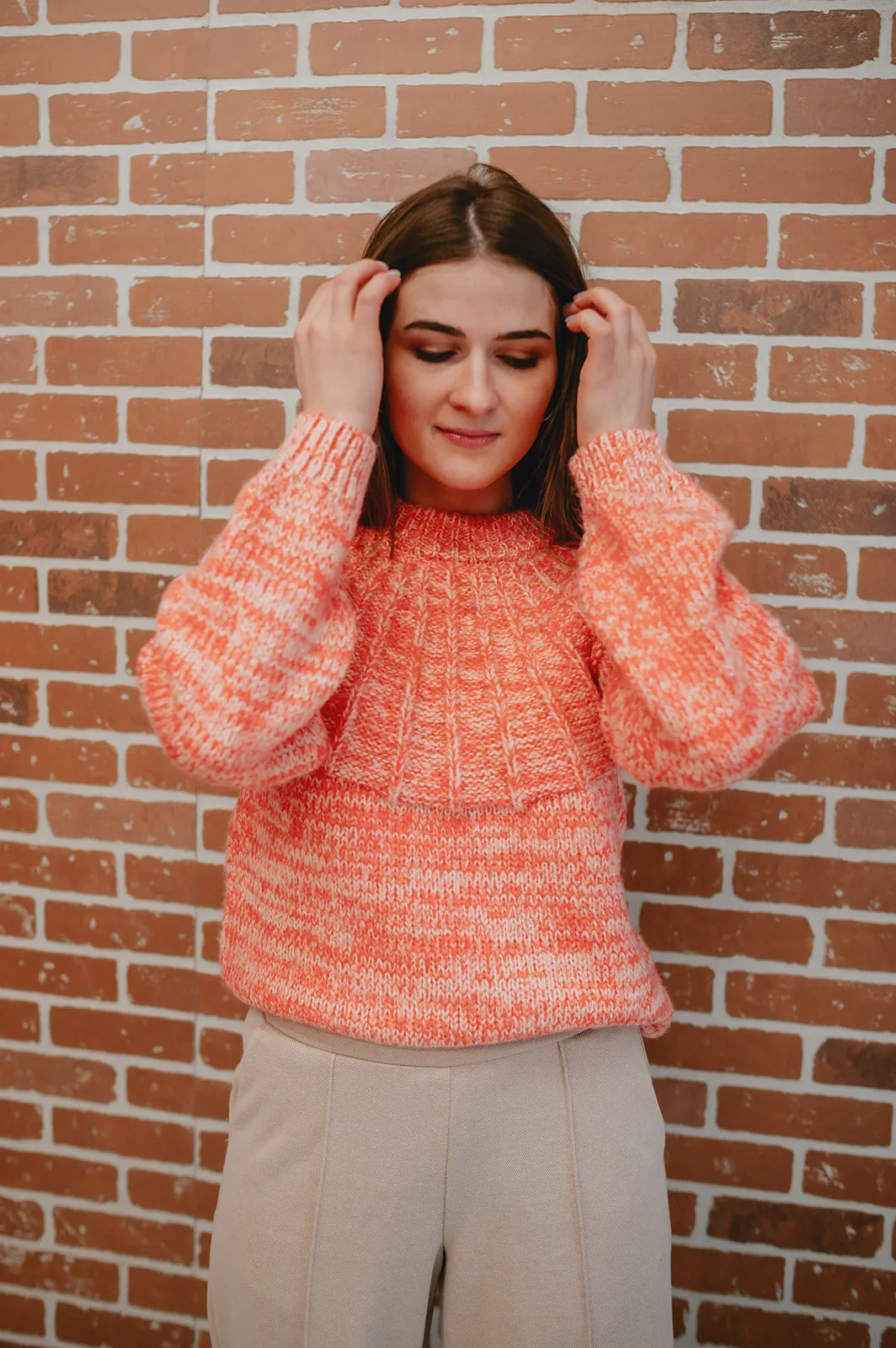 The Poet Coral Sweater