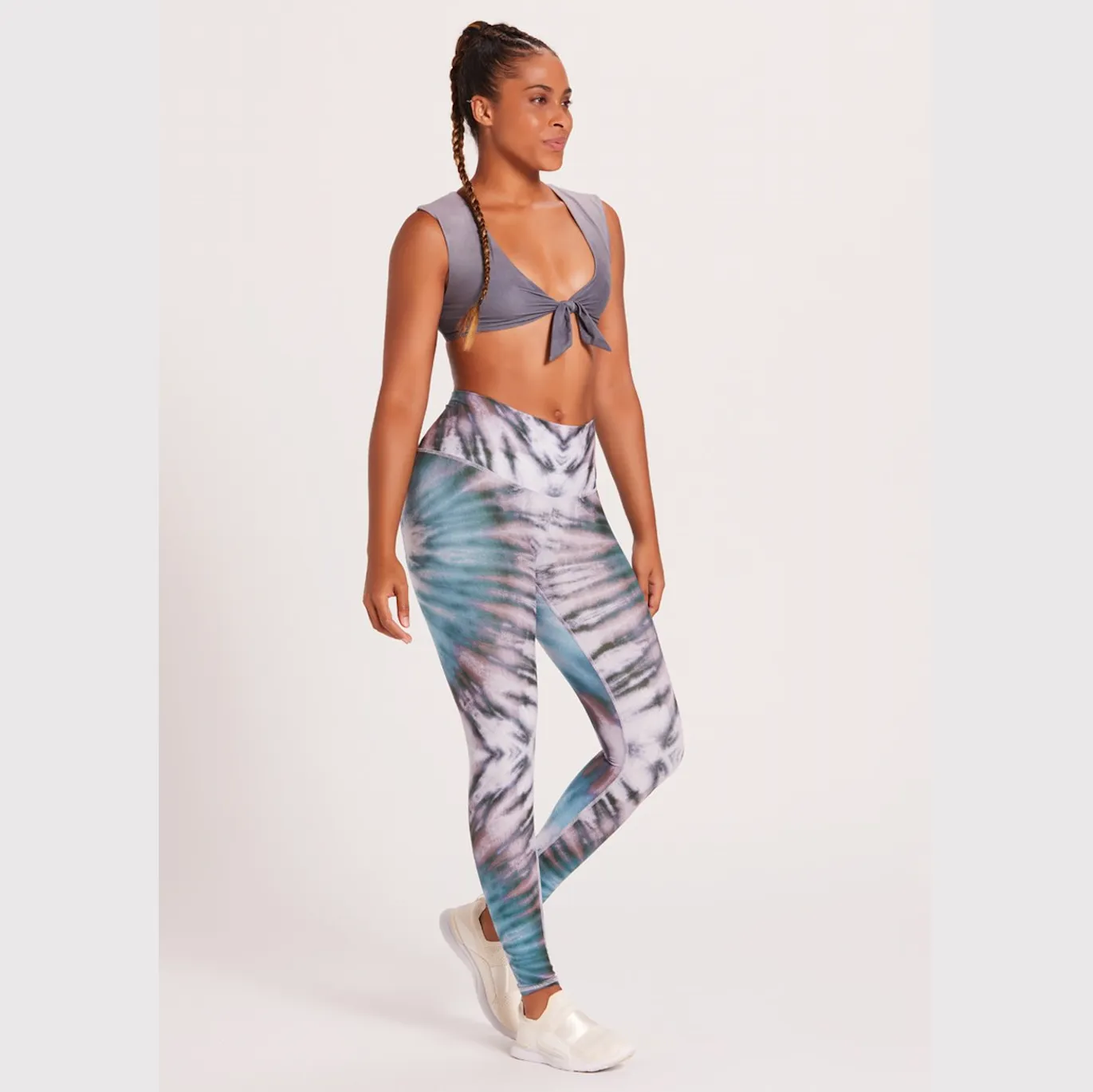 Tie Dye Coastal Barefoot Leggings