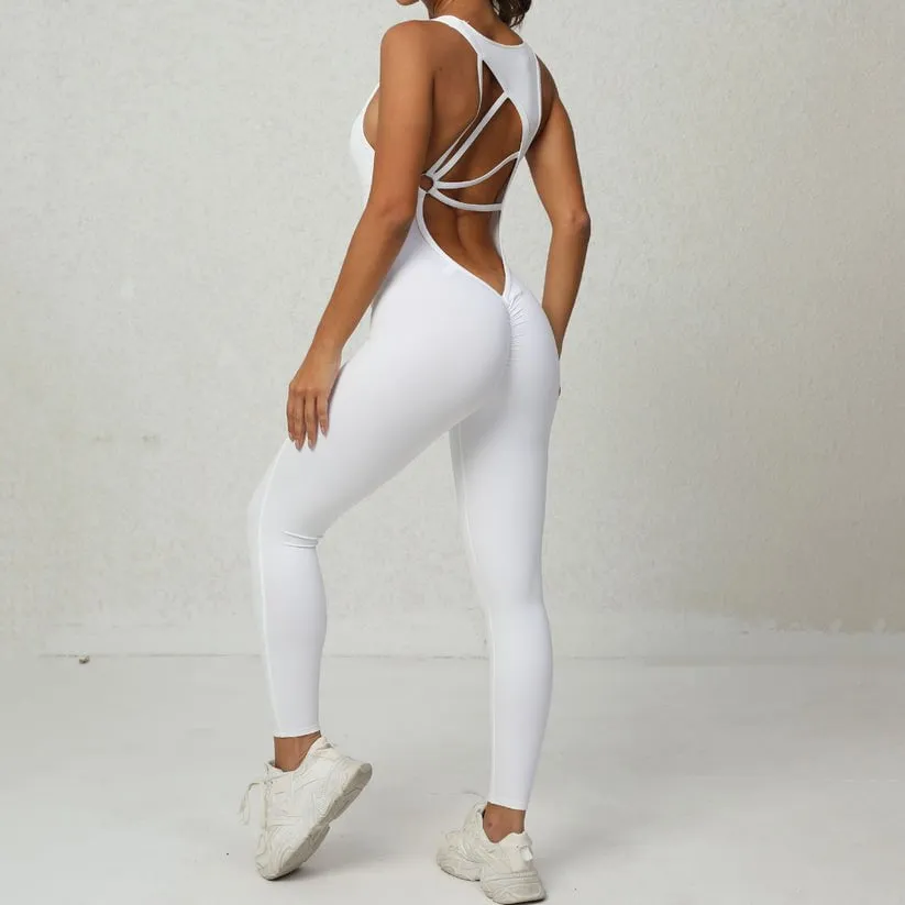 Tiffany Bodysuit Leggings - White