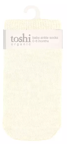 Toshi Organic Socks Ankle Dreamtime - Feather