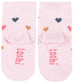 Toshi Organic Socks Ankle Jacquard - Hearts